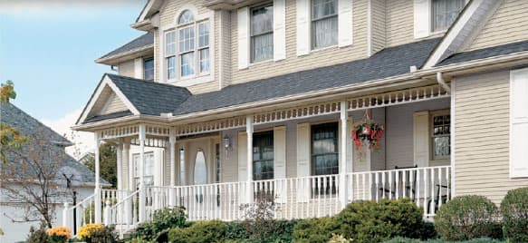Vinyl siding installation example